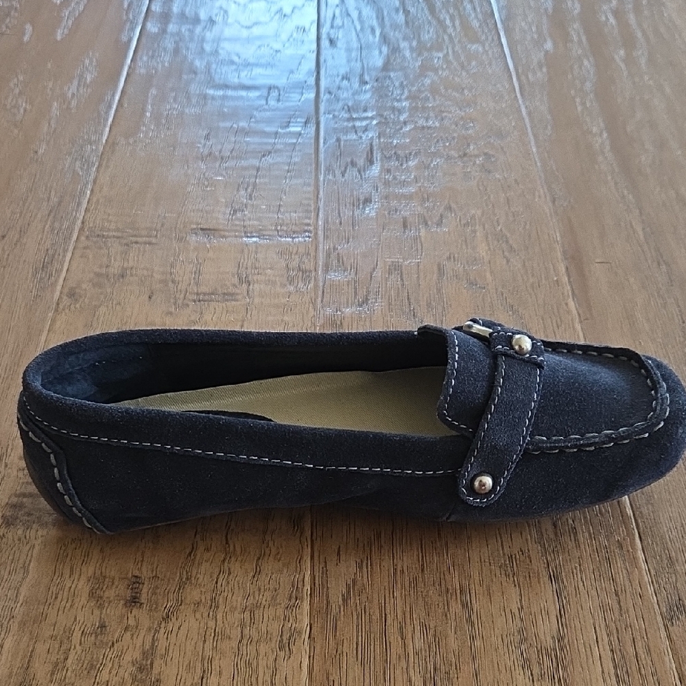 Banana Republic Navy Suede Bit Loafers - Picture 2 of 11